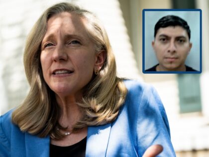 Abigail Spanberger, governor of Virginia, speaks to members of the media during a "Vi