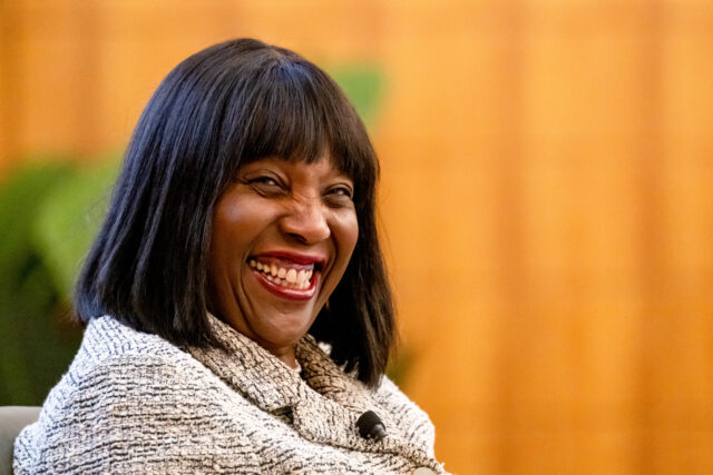 Lisa Cook, governor of the US Federal Reserve, during the Stanford Institute for Economic