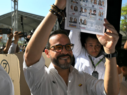 Colombia's presidential candidate Abelardo de la Espriella, of the Salvadores de la Patria