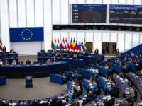 Members of European Parliament vote the "Plants obtained by certain new genomic techniques and their food and feed" at the European Parliament in Strasbourg, eastern France, on June 17, 2026. (Photo by SEBASTIEN BOZON / AFP via Getty Images)