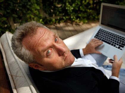 Andrew Breitbart, the Los Angeles new media entrepreneur photographed at his Los Angeles h