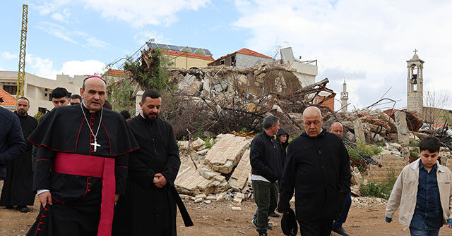 Catholic Nuncio Visits Lebanese Christians Defying Israel Ev