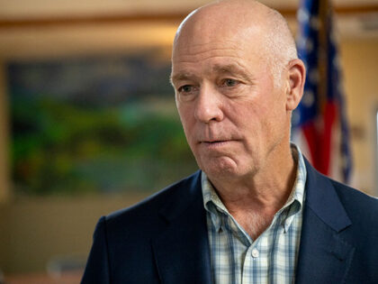 Montana governor Greg Gianforte visits the VFW to present an award to veterans on October