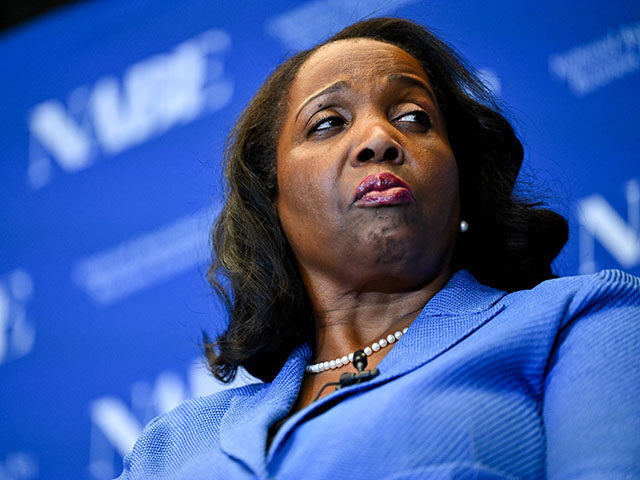Lisa Cook, governor of the US Federal Reserve, during the National Association of Business