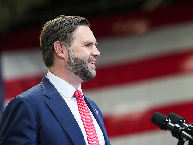 GettyImages2276417950 U.S. Vice President JD Vance speaks during an event at Milbank Manufacturing Company on Ma