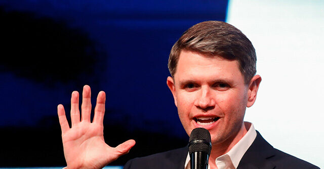 State Representative James Talarico, a Democrat from Texas and US Senate candidate, during a campaign event at Rich's Houston in Houston, Texas, US, on Wednesday, May 27, 2026. Talarico will face Ken Paxton, a conservative firebrand with a history of scandal, in November's general election as national polls show voters souring on President Trump's handling of the economy and the war with Iran. Photographer: F. Carter Smith/Bloomberg via Getty Images