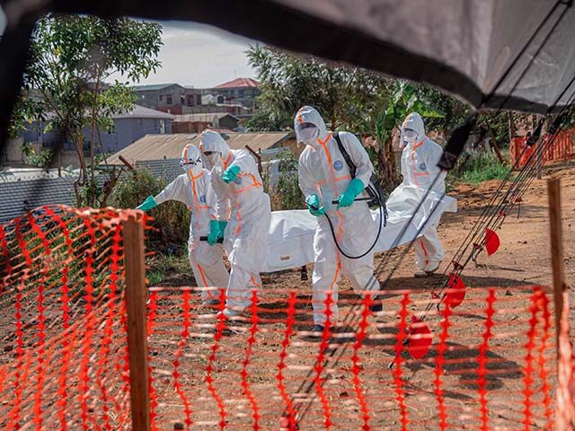 GettyImages2280755549 A body is taken to the morgue of Nyankunde Medical Center for burial procedures by health