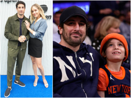 Jason Biggs, Jenny Mollen at the 2025 U.S. Open Men's Finals - Blue Carpet held at US