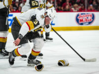 WATCH: Golden Knights’ Brayden McNabb Takes Puck to the Face During Stanley Cup Finals