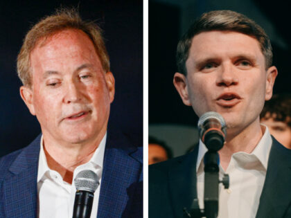 Ken Paxton and James Talarico Elías Valverde II/The Dallas Morning News via Getty Images, Jordan Vonderhaar/Bloomberg v