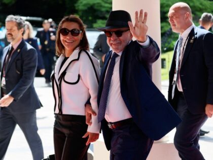 Brazil's President Luiz Inacio Lula da Silva and his wife, Rosangela "Janja&quot