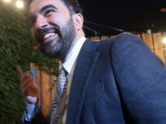 New York City Mayor Zohran Mamdani arrives with congressional candidate Brad Lander after