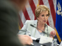 US Secretary of Education Linda McMahon speaks during a round table discussion hosted by Acting Attorney General Todd Blanche on "exposing weaponization against parents in schools" at the Department of Justice headquarters in Washington, DC, on June 11, 2026. (Photo by Oliver Contreras / AFP via Getty Images)