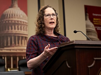 WASHINGTON, DC - MARCH 26: Rep. Val Hoyle (D-OR) speaks at an Organization of Iranian Amer