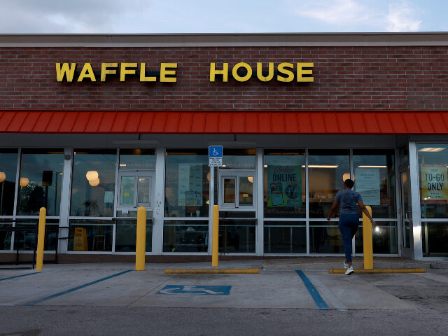 A Waffle House restaurant on July 30, 2024 in Miami Gardens, Florida. The restaurant chain