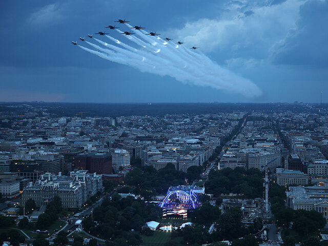 WATCH: Blue Angels, Thunderbirds Perform Epic Flyover at UFC Freedom 250