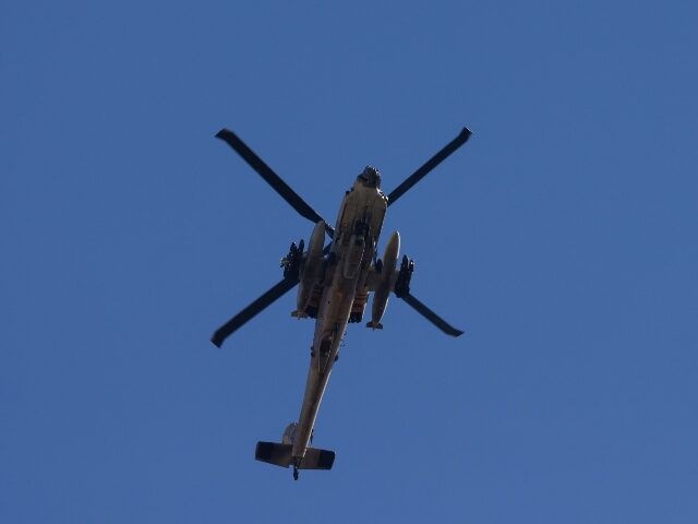 This picture taken from a position in northern Israel, on the border with southern Lebanon