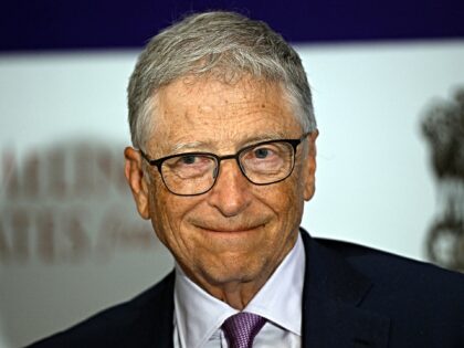 Bill Gates, co-chairman of the Bill and Melinda Gates Foundation, at an event for the Alli