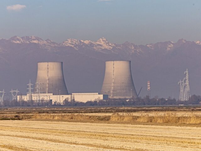 A general view of the Galileo Ferraris thermoelectric power plant is being seen in Trino V
