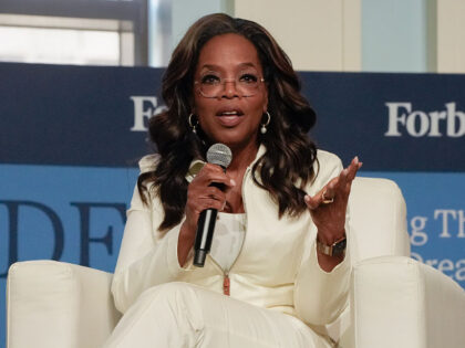 PHILADELPHIA, PENNSYLVANIA - JUNE 17: Oprah Winfrey speaks during the Forbes Self-Made 250