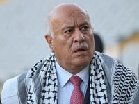 Jibril Rajoub, President of the Palestinian Football Federation, arrives at the stadium for the match between the national teams of Catalonia and Palestine, played at the Olimpic Stadium Lluis Companys, in Barcelona, Spain, on November 18, 2025. (Photo by Joan Valls/Urbanandsport/NurPhoto)