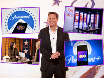 NEW YORK, NEW YORK - APRIL 22: David Ellison, Chairman & CEO, Paramount Skydance speak