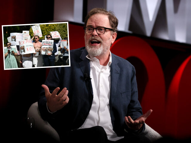 NEW YORK, NEW YORK - APRIL 23: Rainn Wilson speaks onstage during the 2025 TIME100 Summit