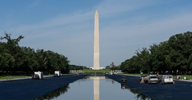 'Thank You, President Trump': Reflecting Pool in D.C. Wows A