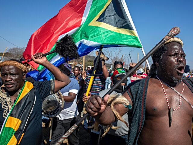 SOWETO, SOUTH AFRICA - JUNE 29: Hundreds of Soweto residents marched against illegal immig