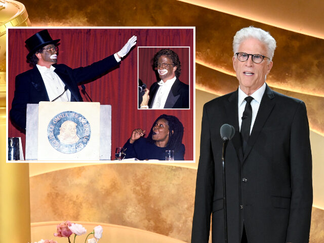 In this image released on January 8, 2026, Ted Danson at the Golden Eve: The Golden Globes