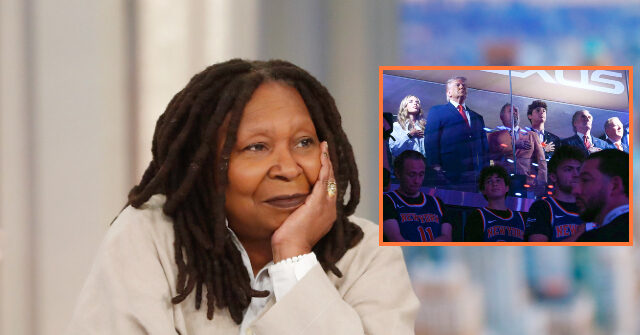 Watch: Whoopi Goldberg Defends Trump Attending Knicks Game a