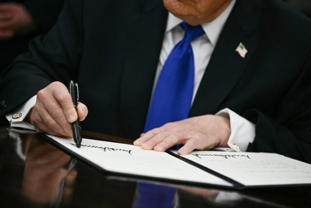 The executive order on AI signed by US President Donald Trump allows companies such as Ope