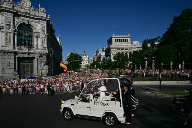 Organisers said there were more than 1.2 million people attending in the square and the su