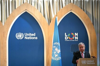 United Nations Secretary-General Antonio Guterres urged AI firms to 'be honest'