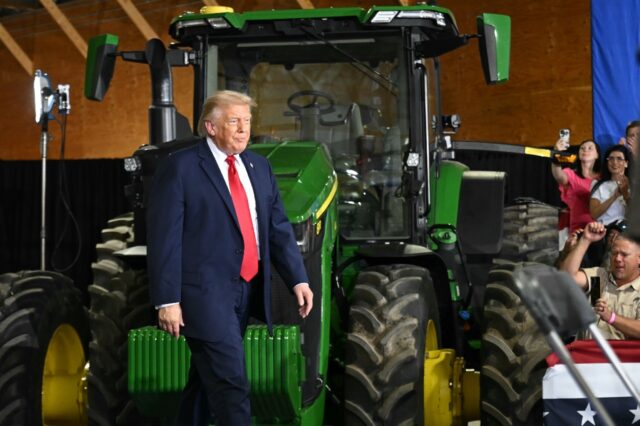 US President Donald Trump was interviewed by NBC during a visit to Wisconsin where he was