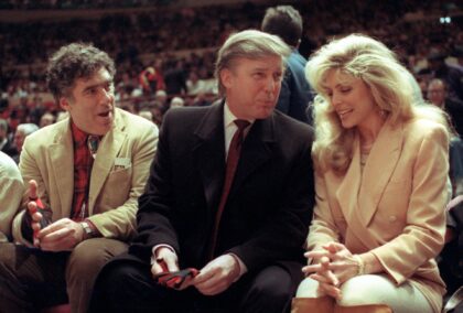 Trump NBA Finals The Associated Press