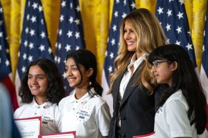 Melania Trump hosts AI Challenge Awards for educators, students
