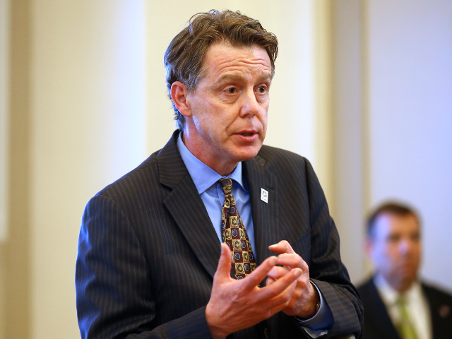 FILE- In this May 11, 2020, file photo, Mike Mazzei, Oklahoma secretary of budget, answers