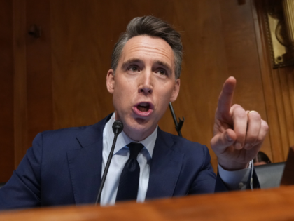 Sen. Josh Hawley, R-Mo., speaks as Dr. Anthony Fauci appears before the Senate Homeland Se