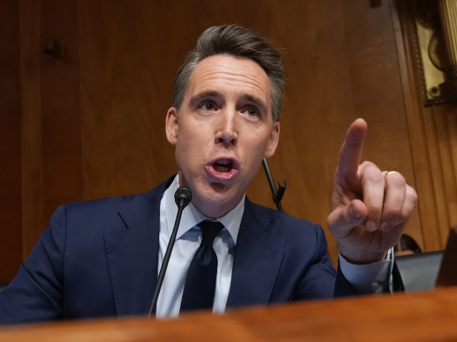 AP26210522382189 Sen. Josh Hawley, R-Mo., speaks as Dr. Anthony Fauci appears before the Senate Homeland Se