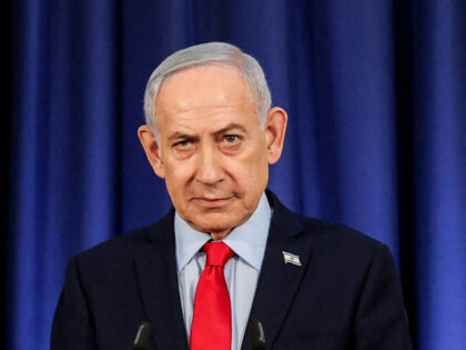 Israeli Prime Minister Benjamin Netanyahu speaks during a press conference in Jerusalem on