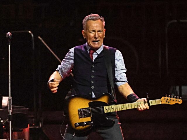 Bruce Springsteen political Boston, MA - May 24: Bruce Springsteen performs in concert with the E Street Band at TD Ga
