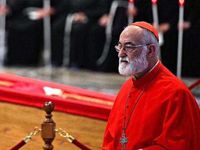 Cardinal Cristóbal López Romero Spanish cardinal Cristóbal López Romero walks next to the coffin after paying his respec