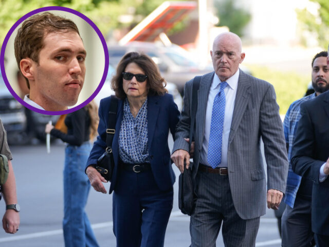 Charlie Kirk's parents Robert Kirk and Kathryn Kirk arrive at the courthouse for a we