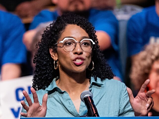 Darializa Avila Chevalier Darializa Avila Chevalier, US Democratic House candidate for New York, during a "Get Out T