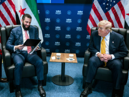 President Donald J. Trump participates in a bilateral meeting with Syrian President Ahmed