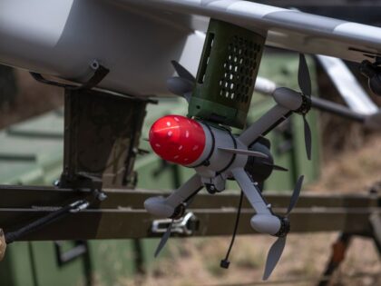Drone armed with missile