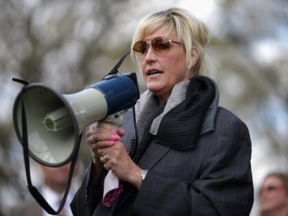 Erin Brockovich on megaphone