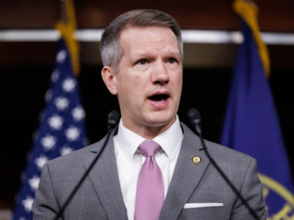 WASHINGTON, DC - JANUARY 14: U.S. Rep. Riley Moore (R-WV) speaks during a press conference