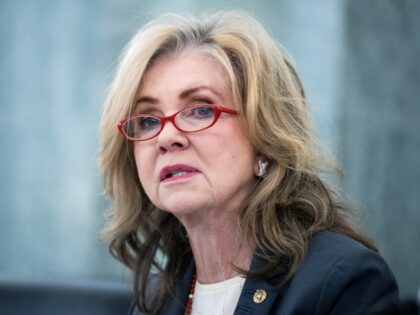UNITED STATES - JANUARY 28: Chairman Marsha Blackburn, R-Tenn., speaks during the Senate C